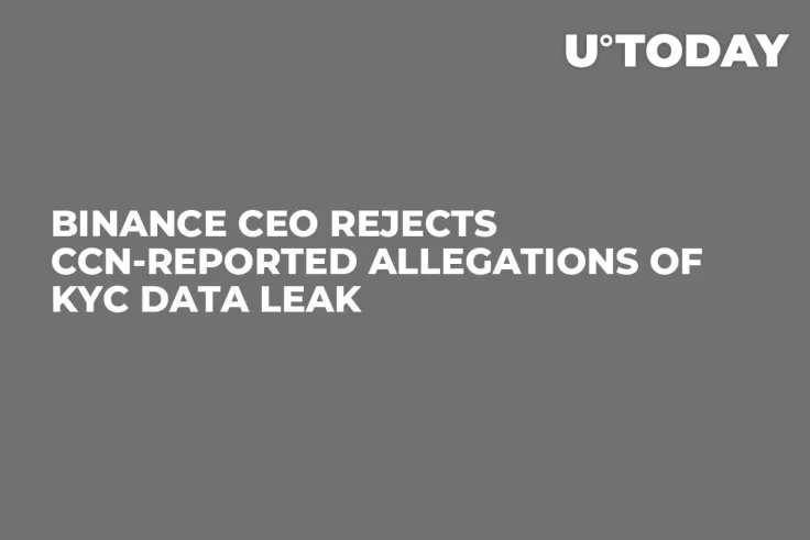 Binance CEO Rejects CCN-Reported Allegations of KYC Data Leak