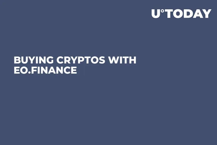Buying Cryptos with EO.Finance