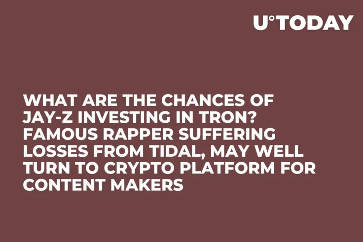 What Are the Chances of Jay-Z Investing in Tron? Famous Rapper Suffering Losses from Tidal, May Well Turn to Crypto Platform for Content Makers