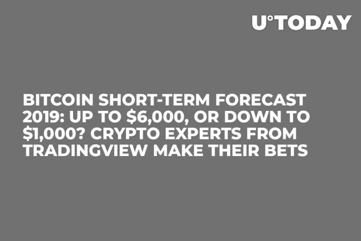 Bitcoin Short-Term Forecast 2019: Up to $6,000, or Down to $1,000? Crypto Experts from TradingView Make Their Bets