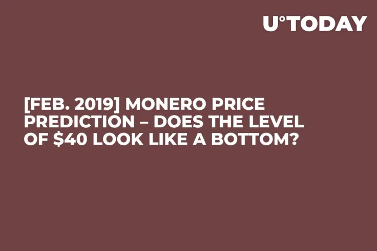 [Feb. 2019] Monero Price Prediction – Does the Level of $40 Look Like a Bottom?