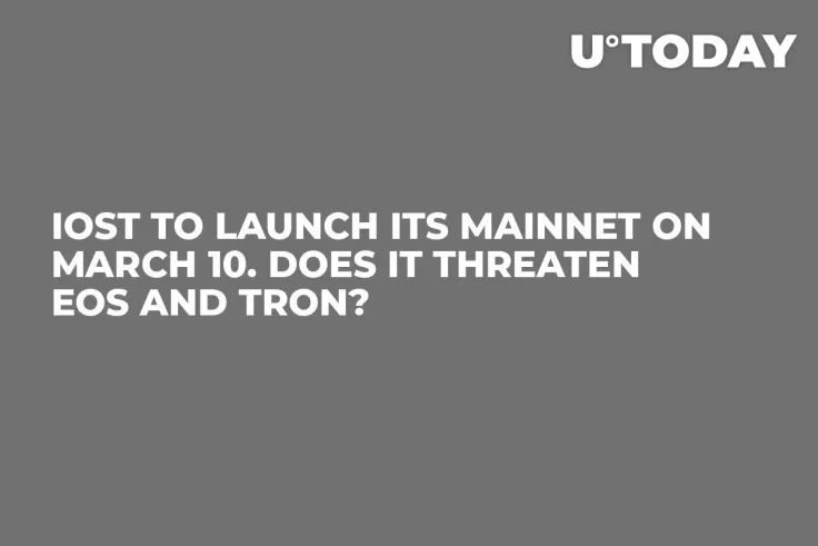 IOST to Launch Its Mainnet on March 10. Does It Threaten EOS and Tron?