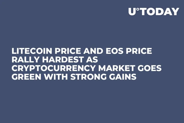 Litecoin Price and EOS Price Rally Hardest as Cryptocurrency Market Goes Green with Strong Gains