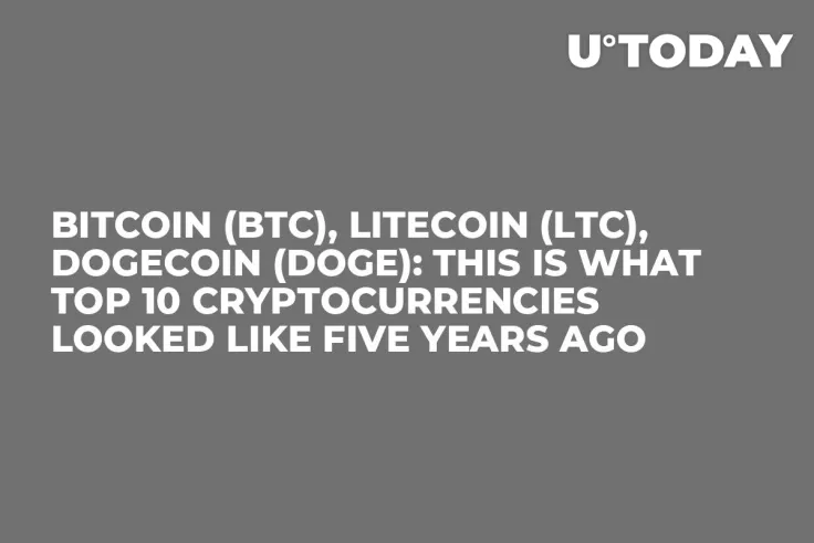 Bitcoin (BTC), Litecoin (LTC), Dogecoin (DOGE): This Is What Top 10 Cryptocurrencies Looked Like Five Years Ago 