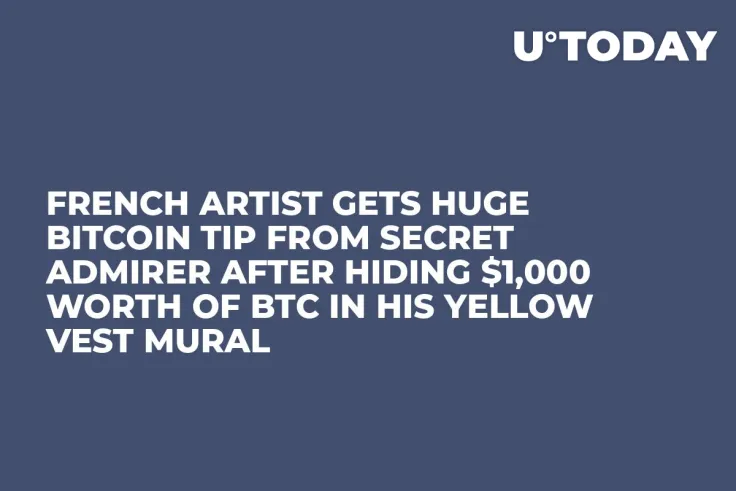 French Artist Gets Huge Bitcoin Tip from Secret Admirer After Hiding $1,000 Worth of BTC in His Yellow Vest Mural