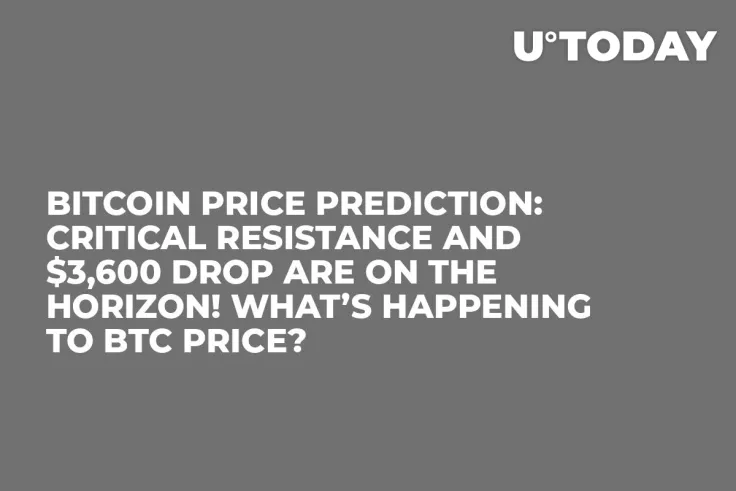 Bitcoin Price Prediction: Critical Resistance and $3,600 Drop Are on the Horizon! What’s Happening to BTC price?