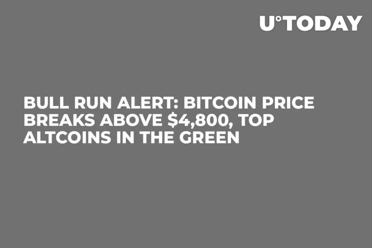 Bull Run Alert: Bitcoin Price Breaks Above $4,800, Top Altcoins in the Green 