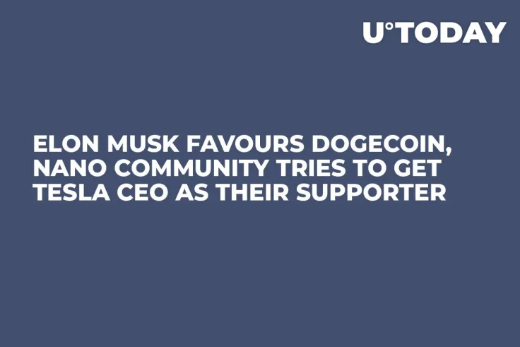 Elon Musk Favours Dogecoin, NANO Community Tries to Get Tesla CEO as Their Supporter