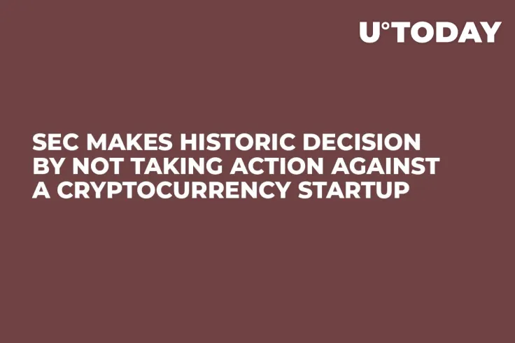 SEC Makes Historic Decision by Not Taking Action Against a Cryptocurrency Startup