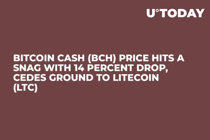 Bitcoin Cash (BCH) Price Hits a Snag with 14 Percent Drop, Cedes Ground to Litecoin (LTC) 