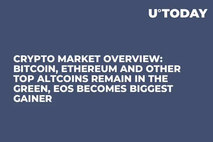 Crypto Market Overview: Bitcoin, Ethereum and Other Top Altcoins Remain in the Green, EOS Becomes Biggest Gainer
