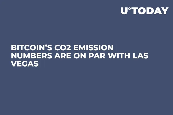 Bitcoin’s CO2 Emission Numbers Are on Par with Las Vegas