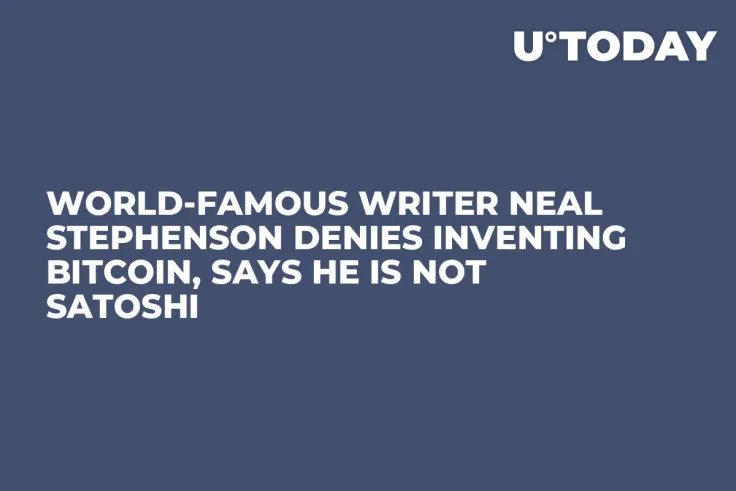 World-Famous Writer Neal Stephenson Denies Inventing Bitcoin, Says He Is not Satoshi