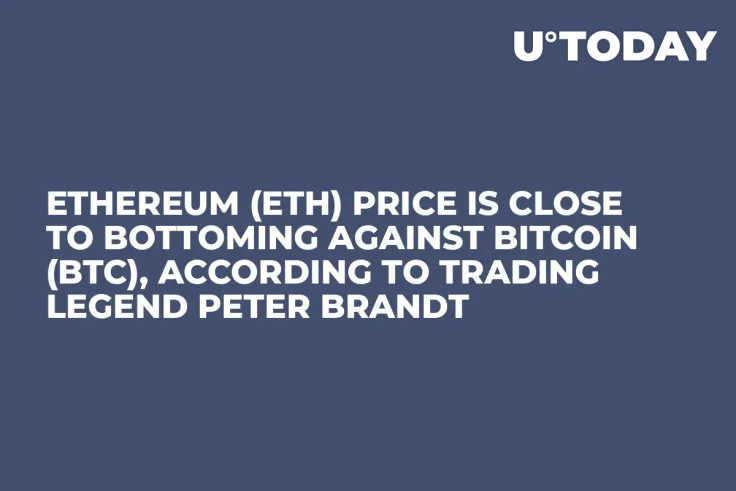 Ethereum (ETH) Price Is Close to Bottoming Against Bitcoin (BTC), According to Trading Legend Peter Brandt     