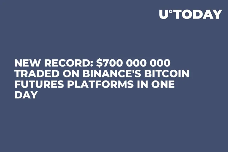 New Record: $700 000 000 Traded on Binance's Bitcoin Futures Platforms in One Day