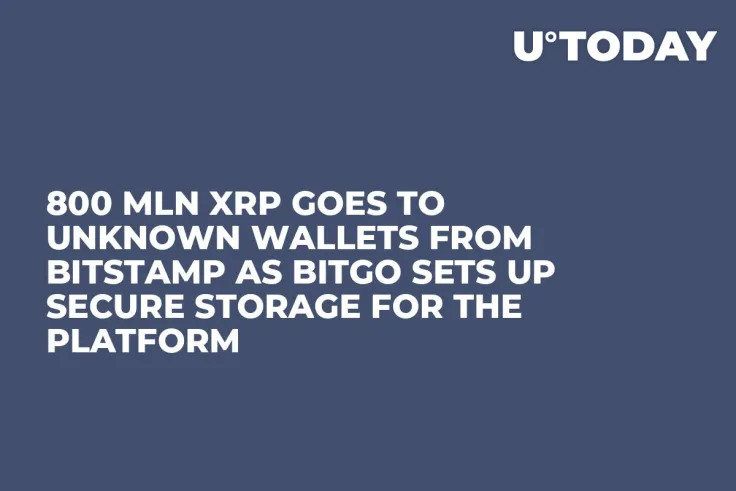 800 Mln XRP Goes to Unknown Wallets From Bitstamp As BitGo Sets Up Secure Storage for the Platform