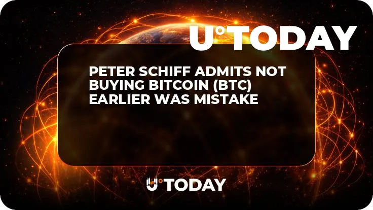 Peter Schiff Admits Not Buying Bitcoin (BTC) Earlier Was Mistake