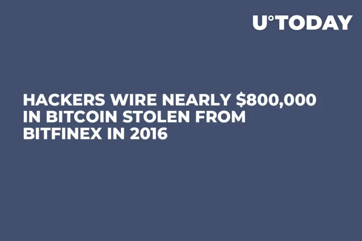 Hackers Wire Nearly $800,000 in Bitcoin Stolen from Bitfinex in 2016