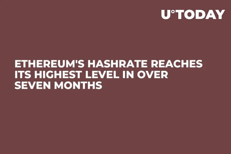 Ethereum's Hashrate Reaches Its Highest Level in Over Seven Months