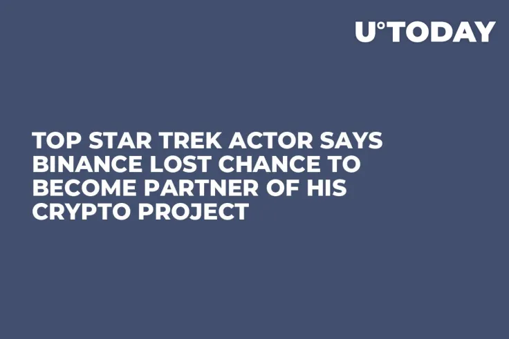 Top Star Trek Actor Says Binance Lost Chance to Become Partner of His Crypto Project
