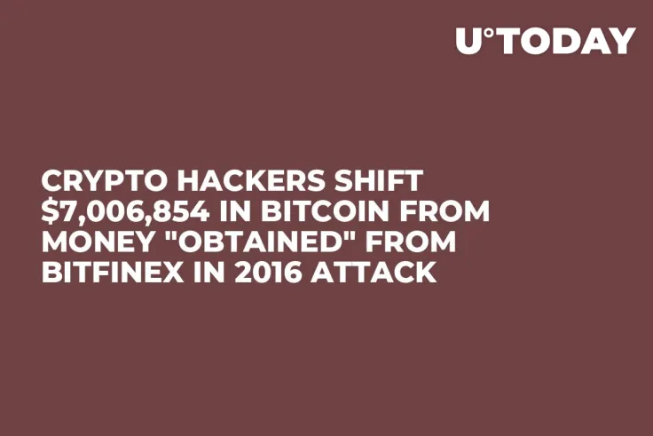 Crypto Hackers Shift $7,006,854 in Bitcoin from Money "Obtained" from Bitfinex in 2016 Attack