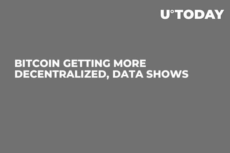 Bitcoin Getting More Decentralized, Data Shows