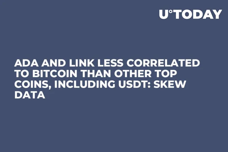 ADA and LINK Less Correlated to Bitcoin Than Other Top Coins, including USDT: Skew Data