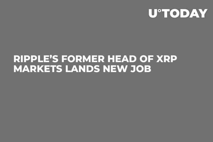 Ripple’s Former Head of XRP Markets Lands New Job 