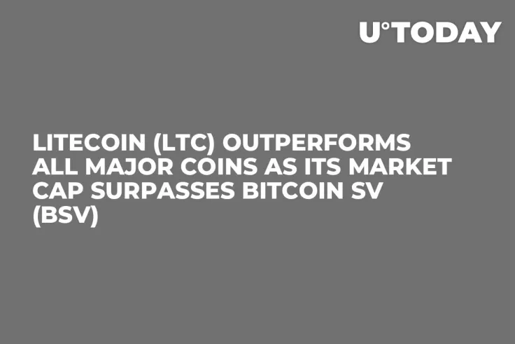 Litecoin (LTC) Outperforms All Major Coins as Its Market Cap Surpasses Bitcoin SV (BSV)
