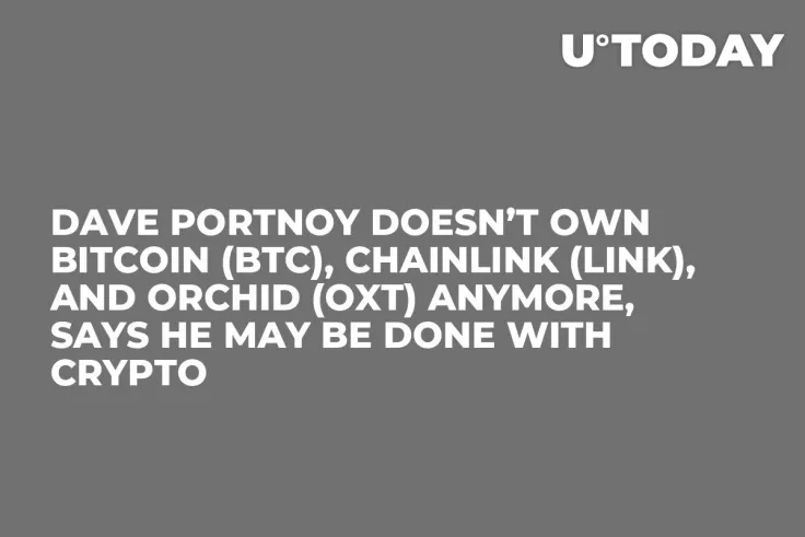 Dave Portnoy Doesn’t Own Bitcoin (BTC), Chainlink (LINK), and Orchid (OXT) Anymore, Says He May Be Done with Crypto    