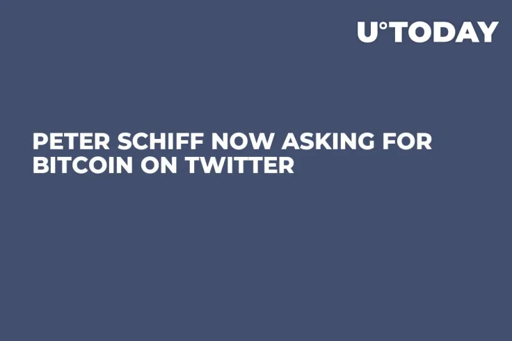 Peter Schiff Now Asking for Bitcoin on Twitter 