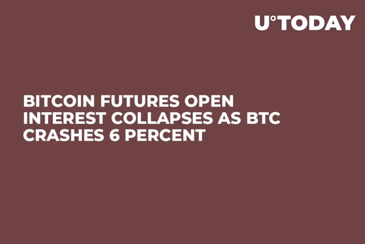 Bitcoin Futures Open Interest Collapses as BTC Crashes 6 Percent