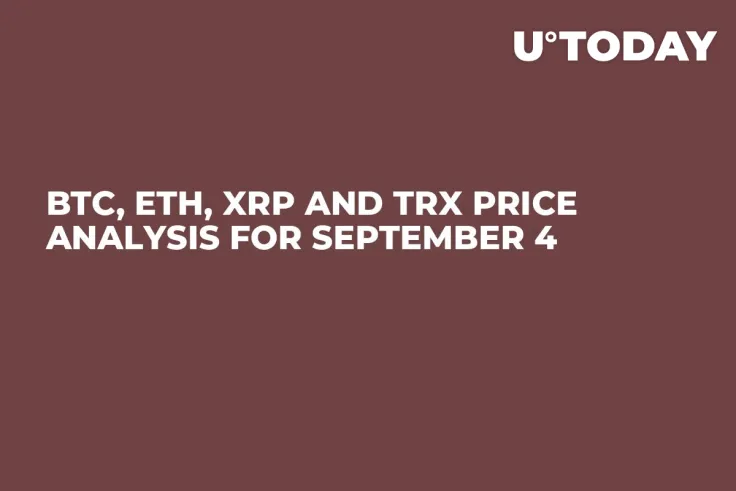 BTC, ETH, XRP and TRX Price Analysis for September 4