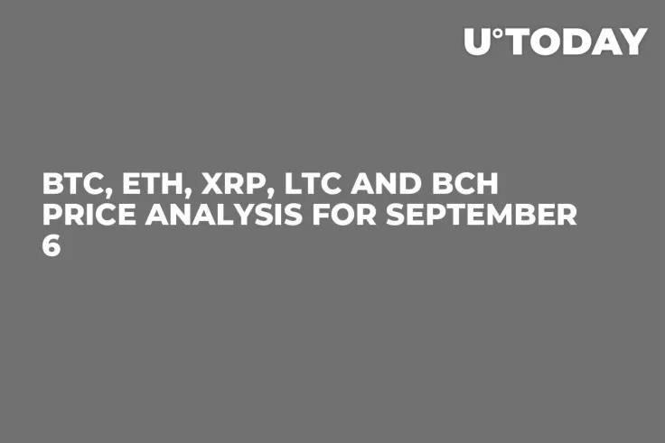 BTC, ETH, XRP, LTC and BCH Price Analysis for September 6