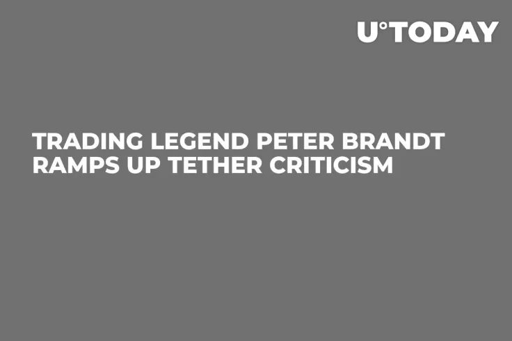 Trading Legend Peter Brandt Ramps Up Tether Criticism