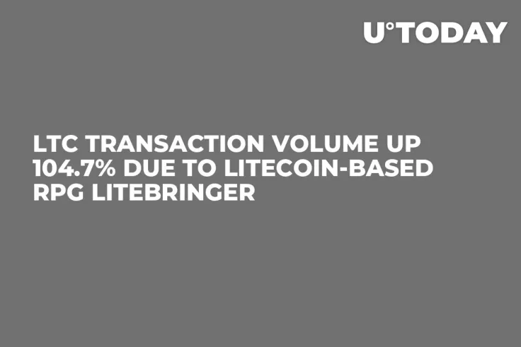 LTC Transaction Volume Up 104.7% Due to Litecoin-based RPG Litebringer