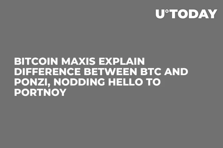 Bitcoin Maxis Explain Difference Between BTC and Ponzi, Nodding Hello to Portnoy