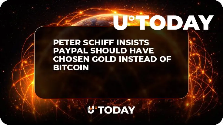 Peter Schiff Insists PayPal Should Have Chosen Gold Instead of Bitcoin 