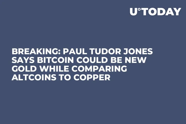 BREAKING: Paul Tudor Jones Says Bitcoin Could Be New Gold While Comparing Altcoins to Copper
