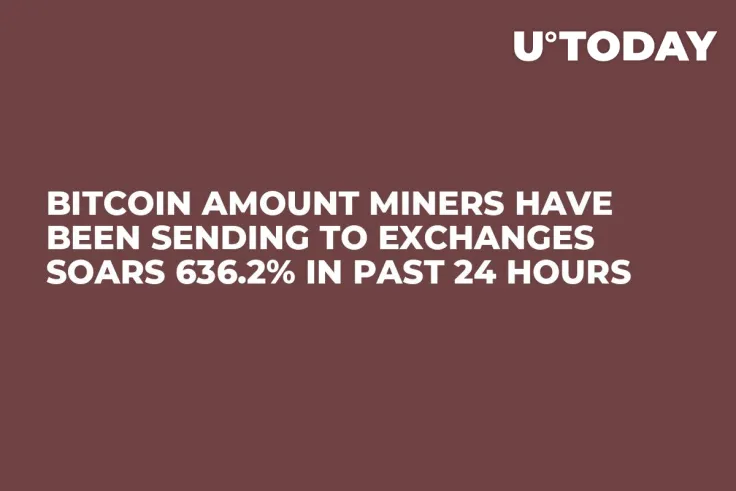 Bitcoin Amount Miners Have Been Sending to Exchanges Soars 636.2% in Past 24 Hours