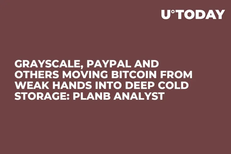 Grayscale, PayPal and Others Moving Bitcoin from Weak Hands into Deep Cold Storage: PlanB Analyst