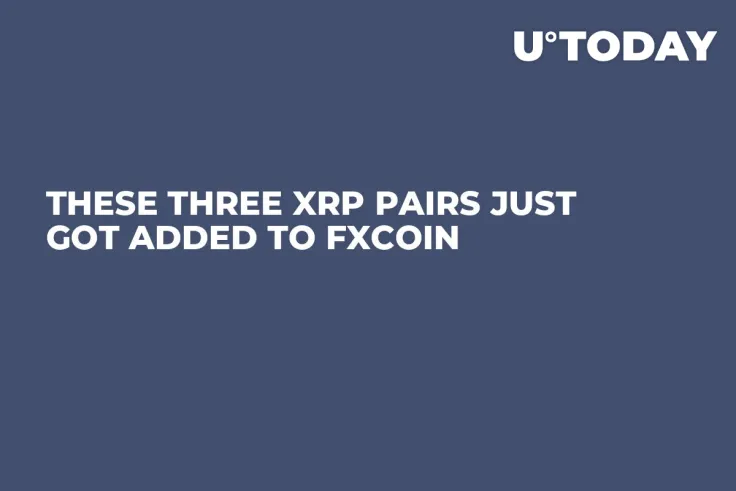 These Three XRP Pairs Just Got Added to FXcoin