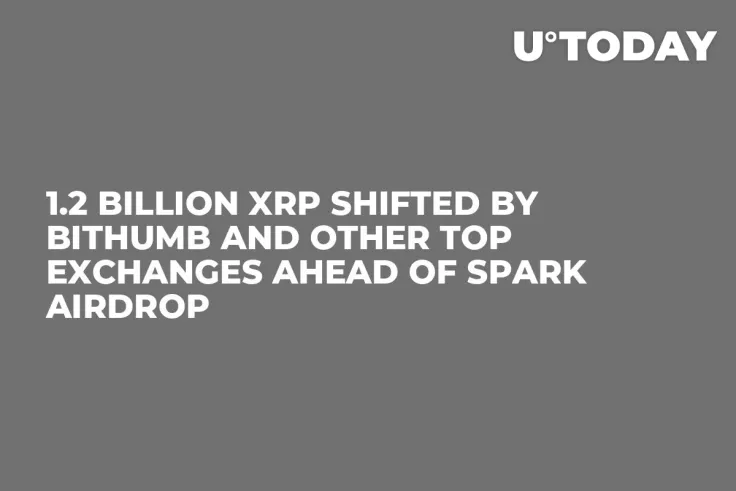 1.2 Billion XRP Shifted by Bithumb and Other Top Exchanges Ahead of Spark Airdrop