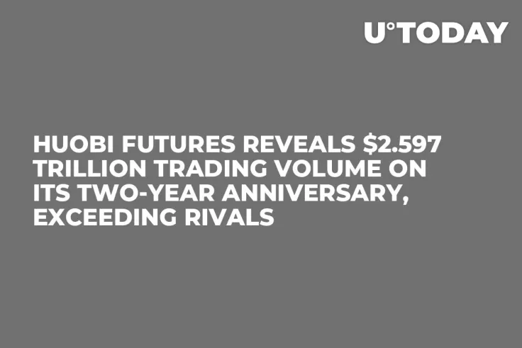 Huobi Futures Reveals $2.597 Trillion Trading Volume on Its Two-Year Anniversary, Exceeding Rivals