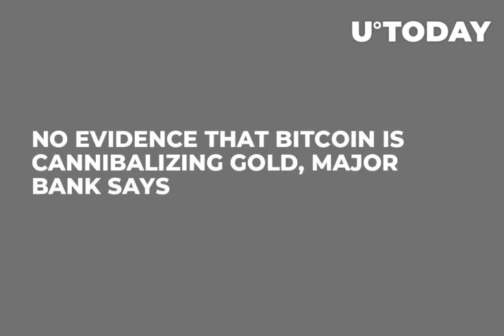No Evidence That Bitcoin Is Cannibalizing Gold, Major Bank Says