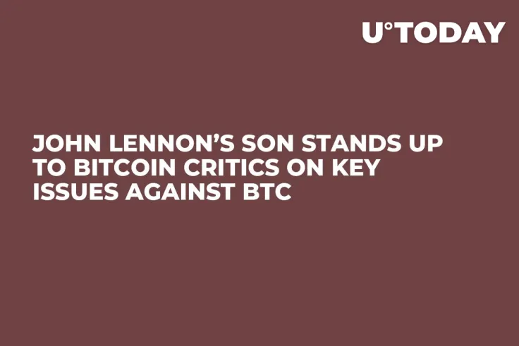John Lennon’s Son Stands Up to Bitcoin Critics on Key Issues Against BTC 