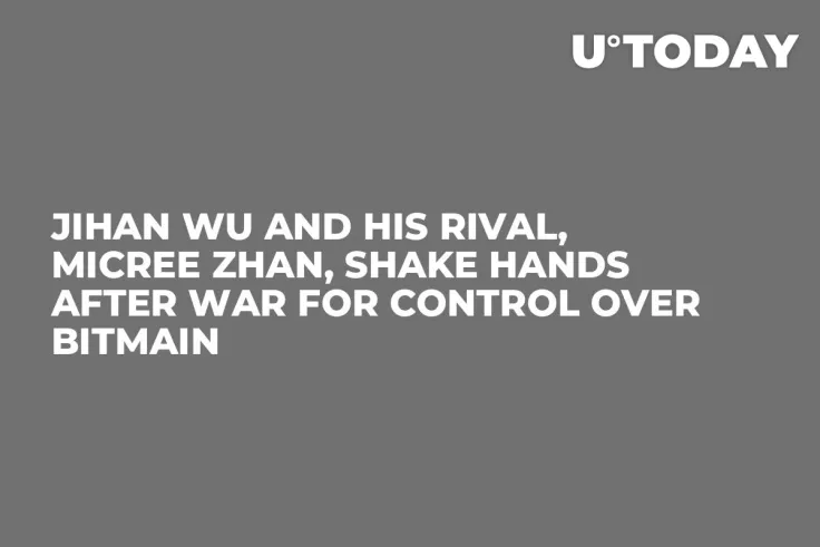 Jihan Wu and His Rival, Micree Zhan, Shake Hands After War for Control over Bitmain