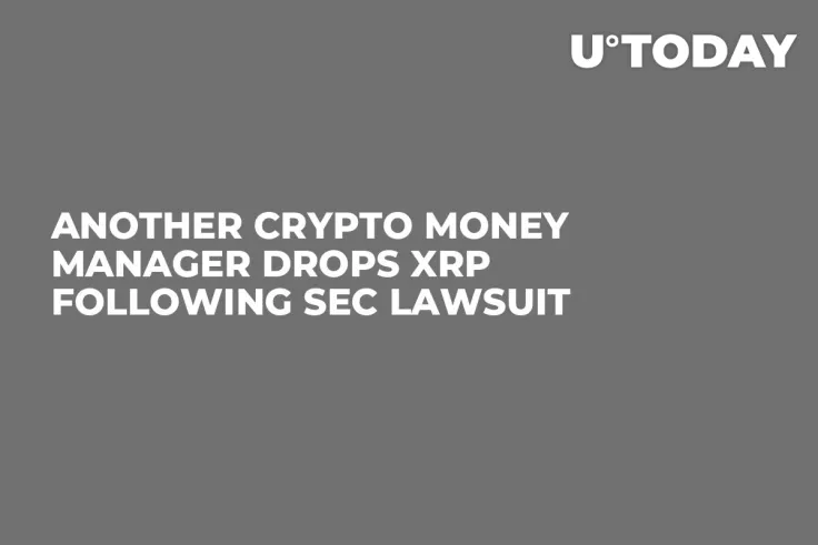 Another Crypto Money Manager Drops XRP Following SEC Lawsuit