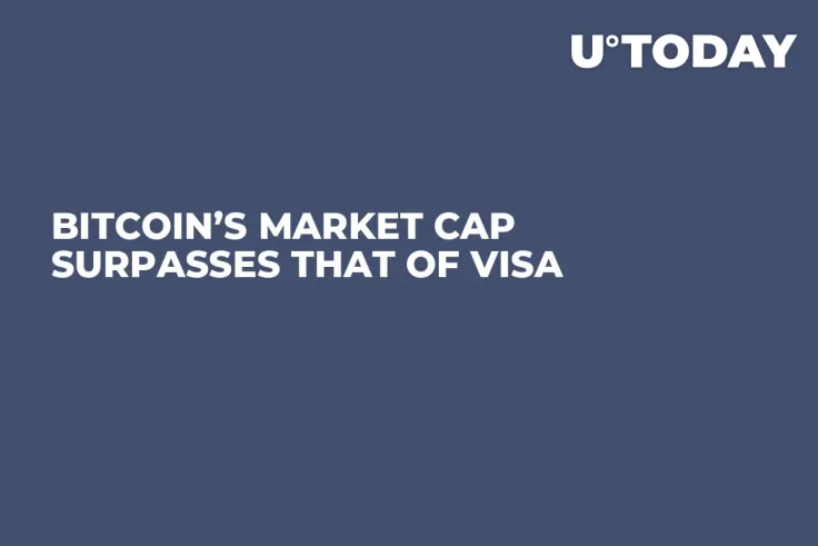 Bitcoin’s Market Cap Surpasses That of Visa