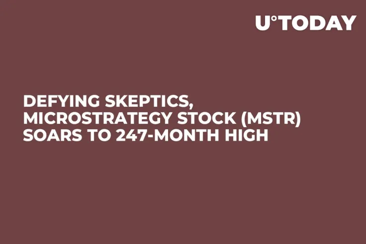 Defying Skeptics, MicroStrategy Stock (MSTR) Soars to 247-Month High 